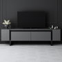 Hanah Home Yildiz Soporte para Televisión Antracita y Negro